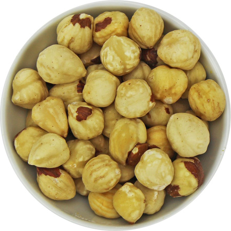 Nocciole tostate sbollentate Bio (crude) (25 Kg)