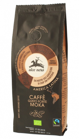 Caffè macinato Arabica/Robusta forte Fair Trade Biologico 250 g – Alce Nero
