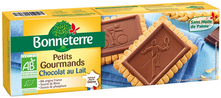 Biscotti con cioccolato al latte BIO 126 g - Bonneterre