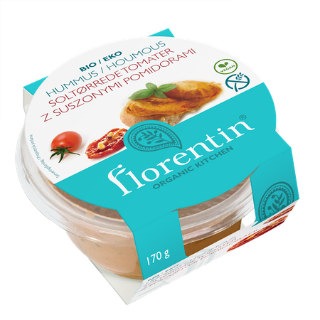 Hummus con pomodori secchi senza glutine BIO 170 g