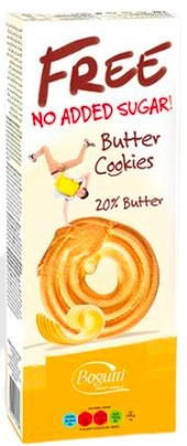 Biscotti al burro 20% senza zucchero 135 g