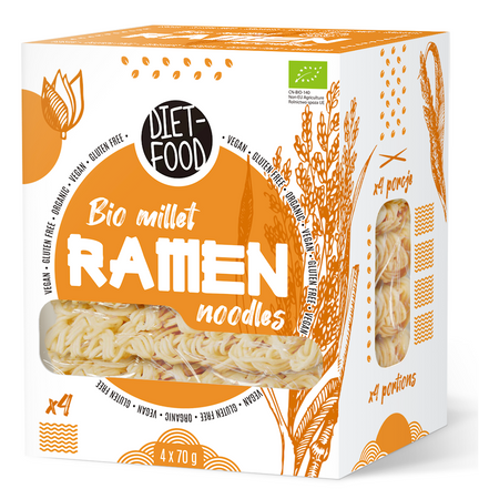 Pasta di miglio 100% senza glutine bio 280 g