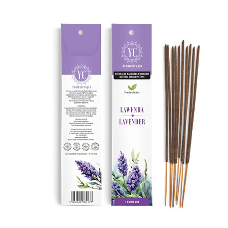 Bastoncini di incenso indiani alla lavanda (10 pezzi) 16 g – Your Candle