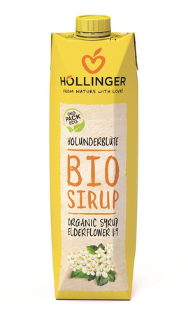 Sciroppo aromatizzato ai fiori di sambuco bio 1 l - Hollinger