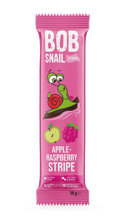 SET 30 x Snack alla frutta con mela e lampone senza zuccheri aggiunti 14 g