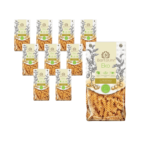 SET 10 x Pasta bio di ceci fusilli 250 g – Bartolini