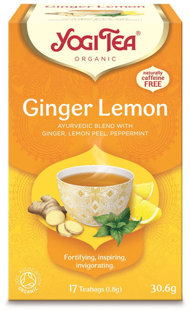 Tisana Biologica Zenzero e Limone (Ginger Lemon) (17 x 1,8 g) 30,6 g – Yogi Tea