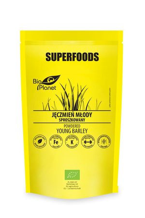 Integratore alimentare di orzo giovane in polvere BIO 100 g - BIO PLANET