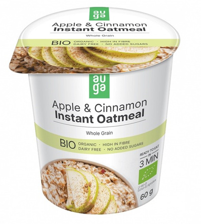 Porridge Integrale Biologico con Mele e Cannella 60 g – Auga