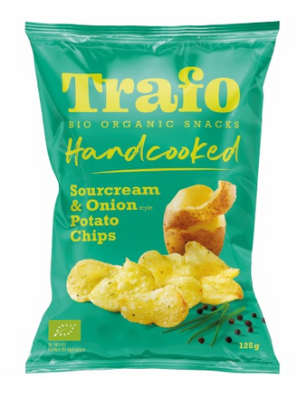Patatine a fette sottili al gusto di crema e cipolla BIO 125 g