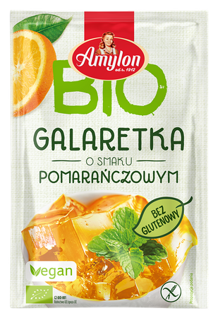 Gelatina all'arancia senza glutine biologica 40 g – Amylon