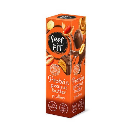 Praline proteiche al burro di arachidi 33 g - Feel Fit
