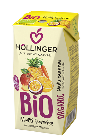 Bevanda multifrutta con succo di carota Sunrise BIO 200 ml – Hollinger