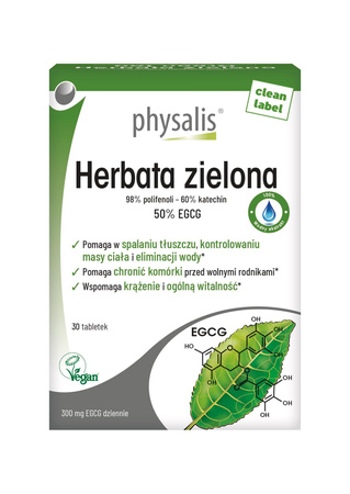 Tè verde integratore alimentare 30 compresse – Physalis