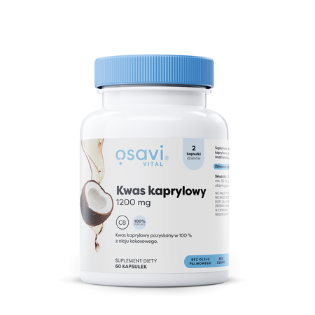 Acido caprilico (600 mg) integratore alimentare senza glutine 60 capsule - OSAVI