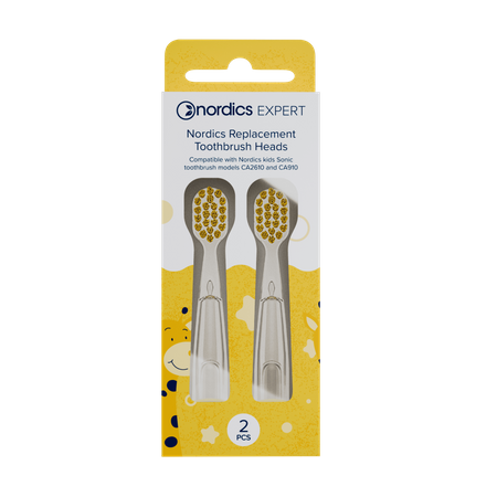 Testine per spazzolino sonico CA910 per bambini gialle - Nordics