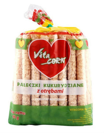 Bastoncini di mais con crusca 70 g – Vitacorn
