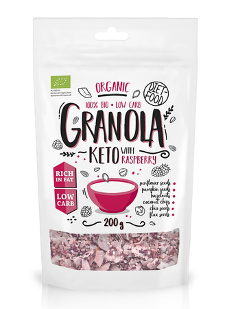 SET 10 x Granola keto con lamponi bio 200 g