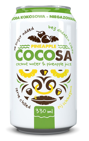 Acqua di cocco con succo d'ananas NFC 330 ml