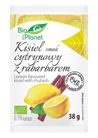 Preparato per budino al limone e rabarbaro - senza zucchero BIO 38 g – Bio Planet