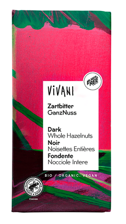 Cioccolato amaro con noci intere BIO 100 g