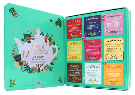 Mega SET di tè in scatola e tè giornalieri BIO (il massimo - 9 gusti) (72 x 1,8 g) 136 g - English Tea Shop