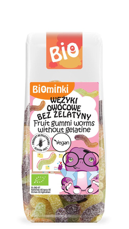 Serpenti di frutta senza glutine senza gelatina BIO 100 g