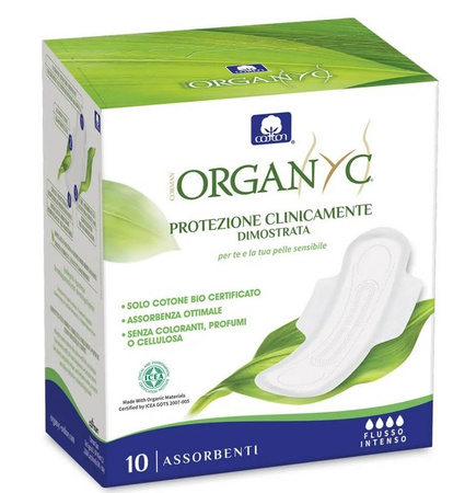 Assorbenti notturni 10 pz. BIO – Organyc