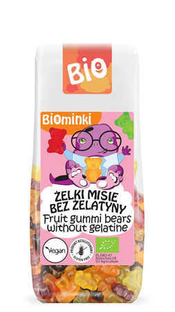 Orsetti gommosi senza gelatina, senza glutine, biologici 100 g – Biominki