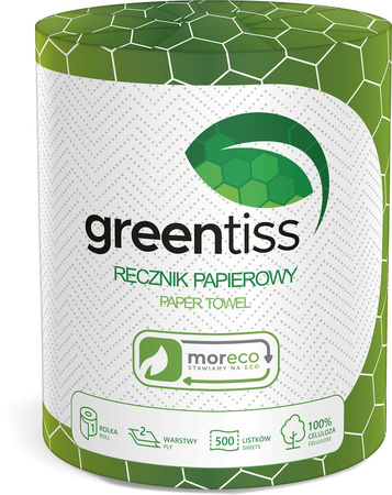 Asciugamano di carta 1 rotolo (500 fogli) - GREENTISS