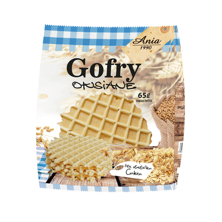 Waffles all'avena senza zucchero 65 g – Ania Bio