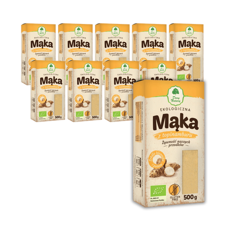 SET 10 x Farina di topinambur senza glutine bio 500 g - Dary Natury