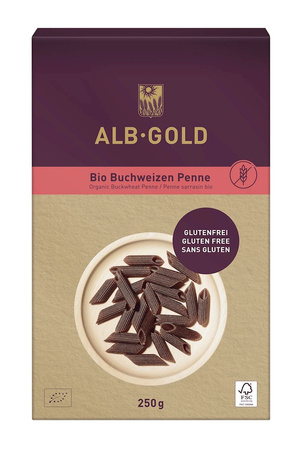 Pasta di grano saraceno senza glutine (penne) bio 250 g - alb-gold