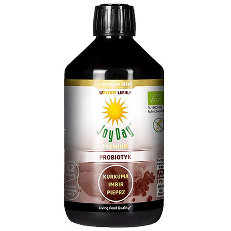 Bevanda probiotica concentrata Curcuma Zenzero Pepe integratore alimentare senza glutine bio 500 ml - Joy Day 
