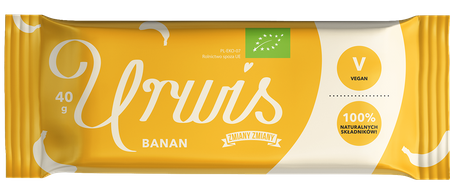 Barretta di frutta secca e banane "Urwis" senza glutine Biologico 40 g – Zmiany Zmiany
