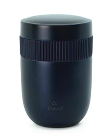 Pranzo in acciaio inox due pezzi blu navy 420 ml + 200 ml - Chic-Mic
