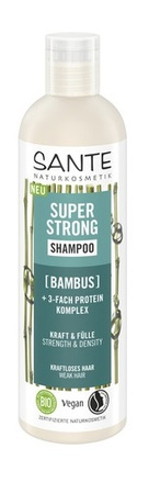 Shampoo rinforzante per capelli deboli e fragili al bambù e complesso proteico ECO 250 ml - SANTE