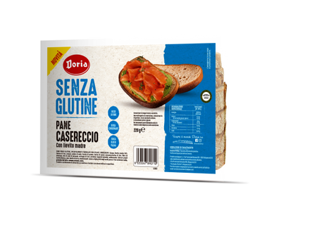 Pane a fette senza glutine fatto in casa 220 g - Doria