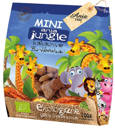 Biscotti al cacao mini jungle biologici 100 g – Ania Bio