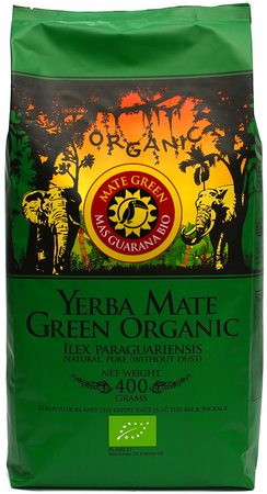 Yerba mate verde mas guarana BIO 400 g - Mate verde biologico