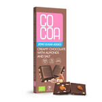 Cioccolato cremoso con mandorle e sale senza zuccheri aggiunti bio 40 g - Cacao