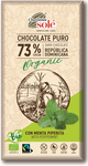 Cioccolato fondente 73% cacao con menta Biologico 100 g – Chocolates Sole