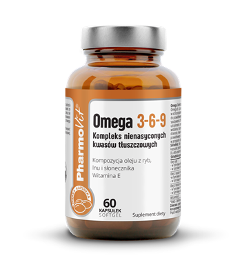 Integratore alimentare Omega 3-6-9 60 capsule 82,2 g - Pharmovit (etichetta pulita)