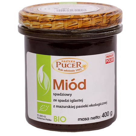 Miele Biologico di melata di conifera 400 g – Pucer