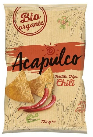 Nachos biologici al chili 125 g – Acapulco