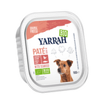 Paté per cani di pollo e salmone con alghe marine Biologico 150 g – Yarrah