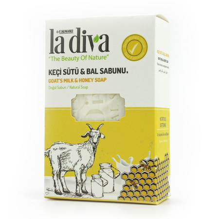 Sapone al latte di capra e miele 100 g - La Diva