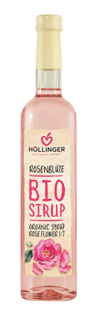 Sciroppo al gusto di rosa BIO 500 ml – Hollinger