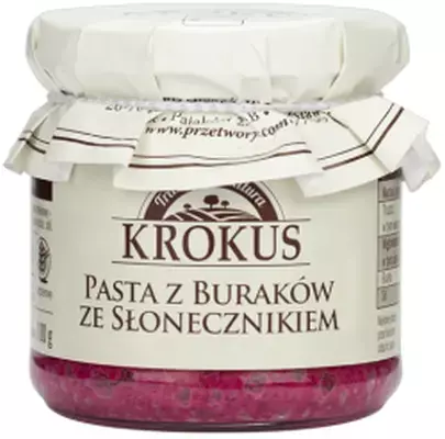 Pasta di barbabietola senza glutine con semi di girasole 180 g - Krokus