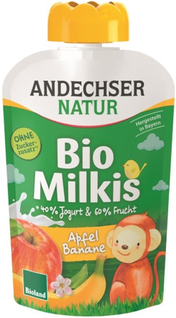 Dessert allo yogurt mela e banana biologico 100 g – Andechser